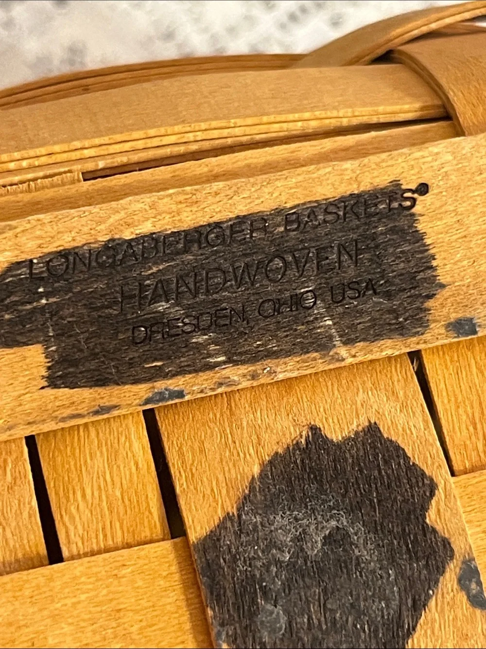 Longaberger Recipe Basket with lid